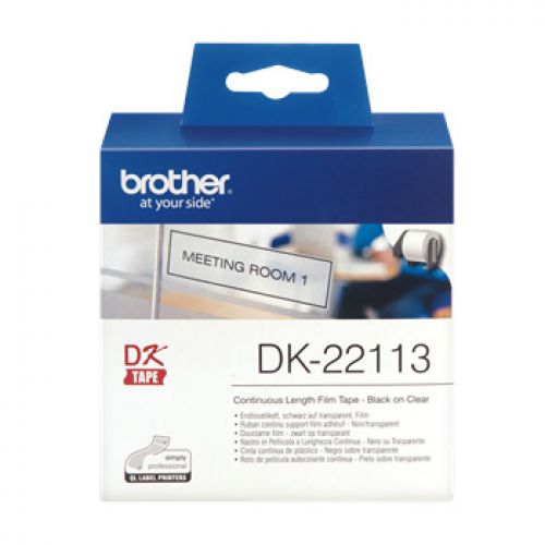 BROTHER Fita de pelicula continua transparente, 62mm x 15,24m , Brother , BRODK22113 , 4977766628235